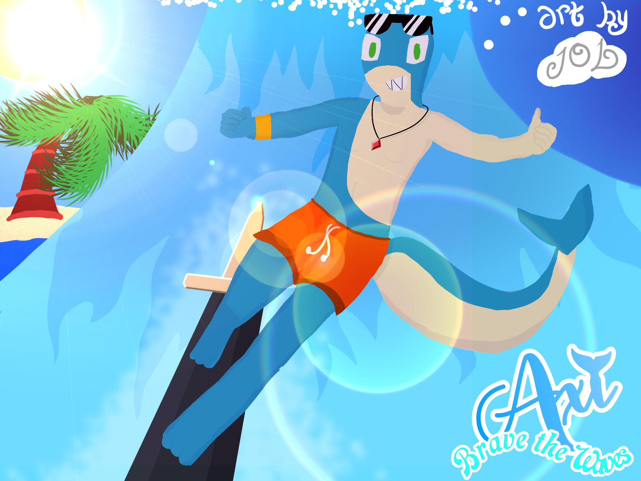 Axi - Brave the Waves (OC by Axi)