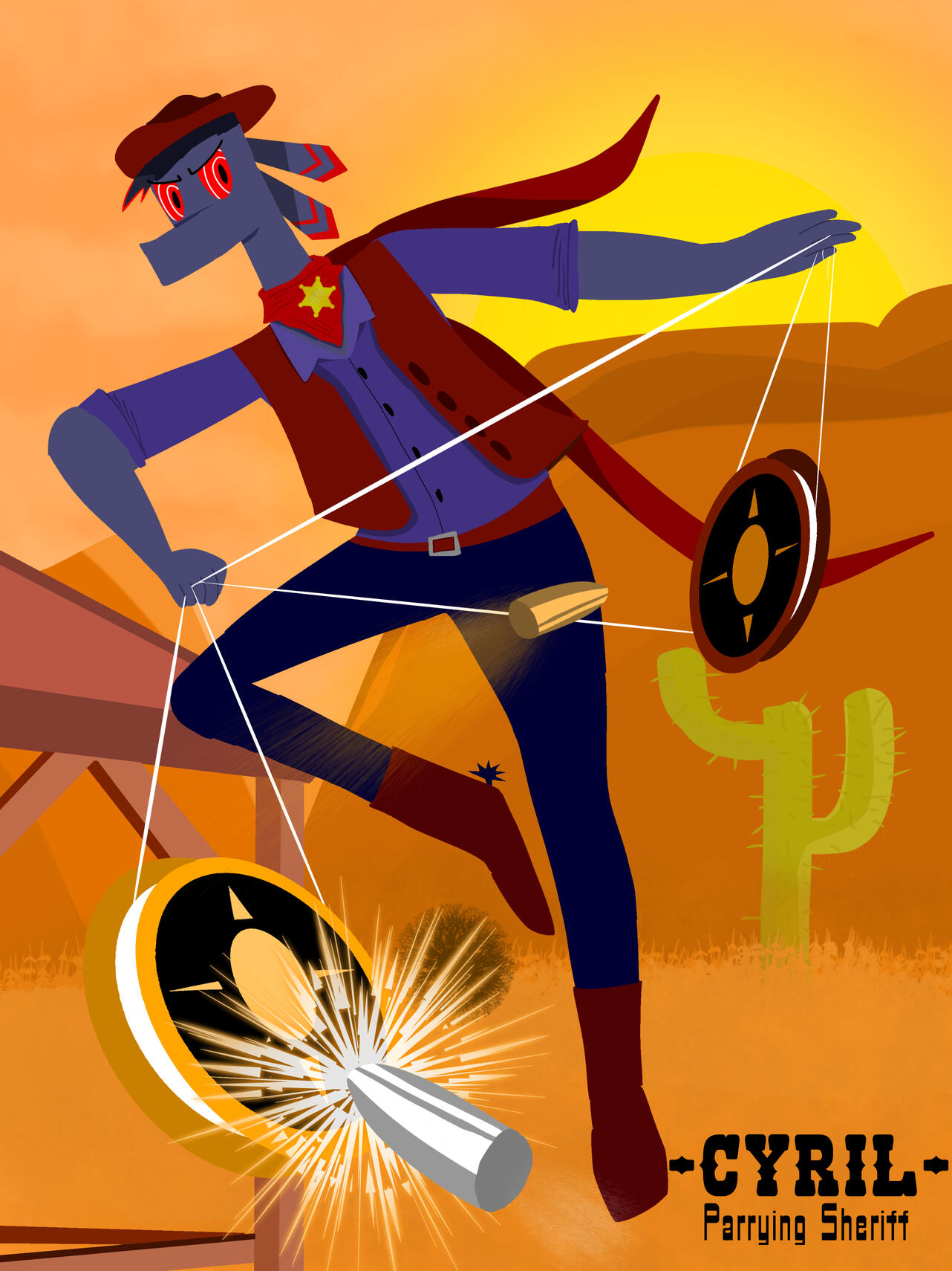 Cyril - Parrying Sherrif (OC by sjakr)